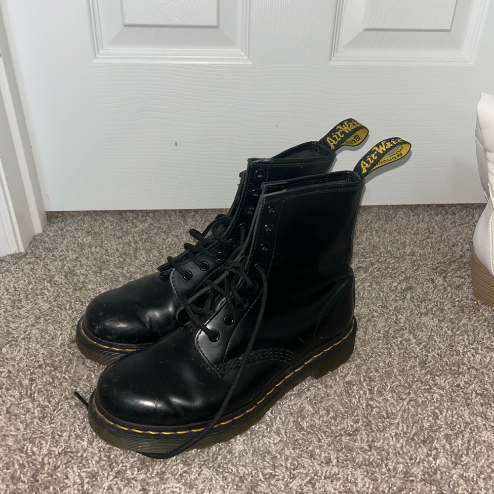 Dr. Martens Black Combat Boots